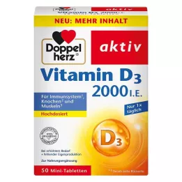 DOPPELHERZ Vitamina D3 2000 I.E. compresse, 50 pz