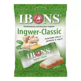 IBONS Ginger Classic Sacchetto di caramelle da masticare, 92 g