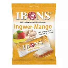 IBONS Sacchetto di caramelle da masticare al mango e zenzero, 92 g