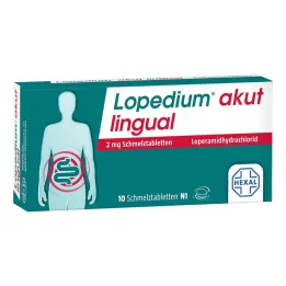 Lopedium acute compresse orodispersibili linguali da 2 mg, 10 pezzi
