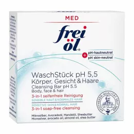 FREI ÖL Wash Bar pH 5.5 Corpo Viso Capelli, 90 g