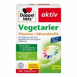 DOPPELHERZ Vitamine+Minerali Vegetariani Attivi, 100 pz