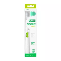 GUM SONIC DAILY Spazzolino sonico bianco, 1 pezzo