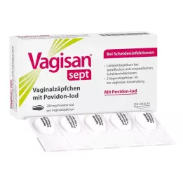 VAGISAN set supposte vaginali con povidone-iodio, 5 pz