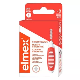 ELMEX Spazzolini interdentali ISO misura 1 0,45 mm arancione, 8 pz