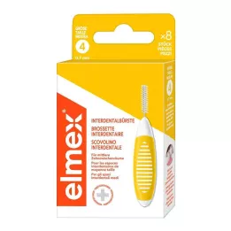ELMEX Spazzolini interdentali ISO misura 4 0,7 mm giallo, 8 pz