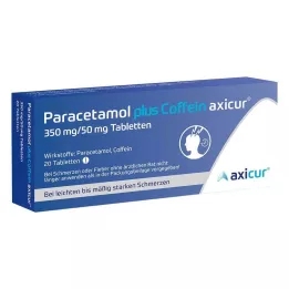 PARACETAMOL più Caffeina axicur 350 mg/50 mg Tav., 20 pz