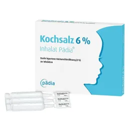 Sale da cucina 6% inalante Pädia fiale, 20 pz