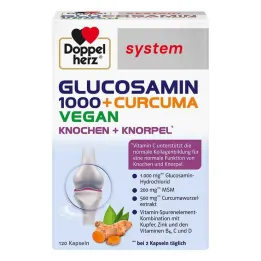 Doppelherz Glucosamina 1000 + Curcuma vegan sist. capsule, 120 pz