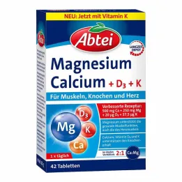 Abbey Magnesium Calcium + D+K compresse, 42 pz