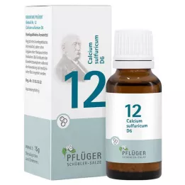BIOCHEMIE Pflüger 12 Calcio solforico D 6 Glob., 15 g