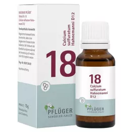 BIOCHEMIE Pflüger 18 Calcio solforato D 12 Glob., 15 g