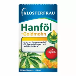 KLOSTERFRAU Olio di canapa + capsule di semi di papavero oro, 30 pz. Capsule, 30 pz