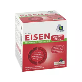 EISEN DIREKT più vitamina C+acido folico+B12 in polvere, 60 pz