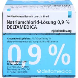 NATRIUMCHLORID-Soluzione 0,9% Deltamedica Luer Pl., 20X10 ml