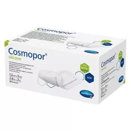 COSMOPOR medicazione in silicone 5x7,2 cm, 50 pz