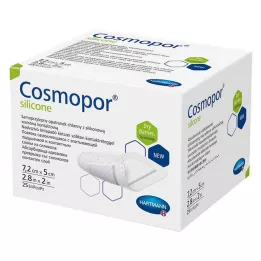 COSMOPOR medicazione in silicone 5x7,2 cm, 25 pz