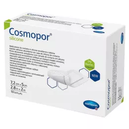COSMOPOR medicazione in silicone 5x7,2 cm, 10 pz