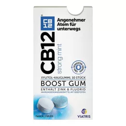 Gomma da masticare CB12 Boost Strong alla menta, 10 pezzi