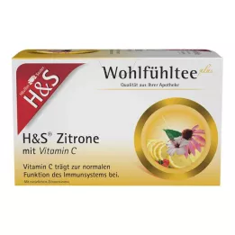 H&S Limone con Vitamina C Bustine Filtro, 20X2,5 g