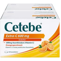 CETEBE Extra-C 600 mg compresse masticabili, 120 pz