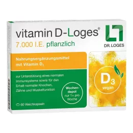 VITAMIN D-LOGES 7.000 UI di erbe settimanali depot, 60 pz