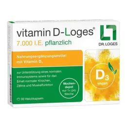 VITAMIN D-LOGES 7.000 UI di erbe depot settimanale, 90 pz
