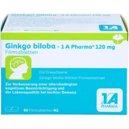 GINKGO BILOBA-1A Pharma 120 mg compresse rivestite con film, 60 pz