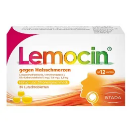 Lemocin® contro il mal di gola gusto miele e limone, 24 pz