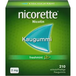 NICORETTE 2 mg FreshMint Kaugummi, 210 pz