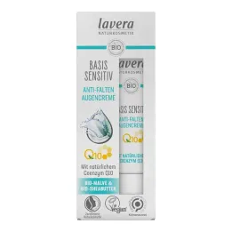 Crema contorno occhi sensibile Base Lavera Q10, 15 ml