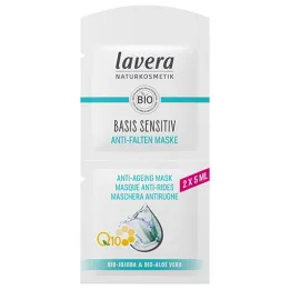 Maschera sensibile base Lavera Q10, 2x5 ml
