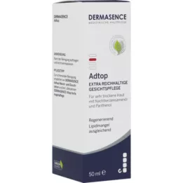 DERMASENCE Adtop crema viso extra ricca, 50 ml