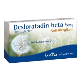 Desloratadina beta 5 mg compresse rivestite con film, 20 pz