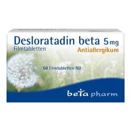 Desloratadina beta 5 mg compresse rivestite con film, 50 pz