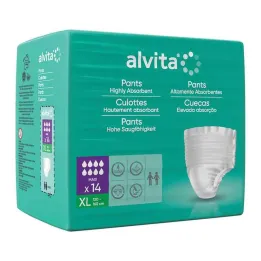Pantaloni per incontinenza Alvita maxi xl, 14 pz