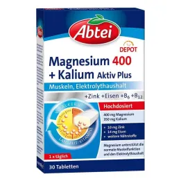 Abbey Magnesium 400 + Potassio Compresse, 30 pz