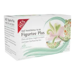 H&S Figure Tea Plus con sacchetto filtro zinco e selenio, 20X1,5 g