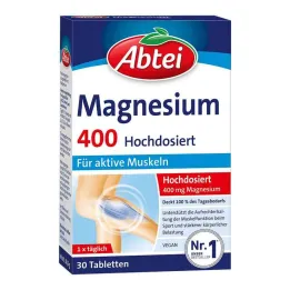 Abbey Magnesium 400 compresse ad alto dosaggio, 30 pz