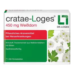 cratae-Loges 450 mg compresse rivestite con film di biancospino, 200 pz