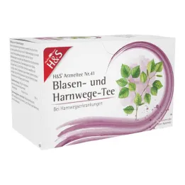 H&amp;S® Bustine filtro per tè alla vescica e alle vie urinarie, 20X2 g