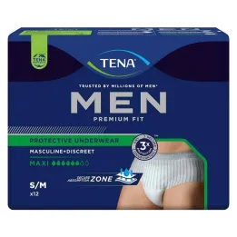 TENA® MEN PREMIUM FIT Pantaloni Maxi S/M per incontinenza, 12 pezzi