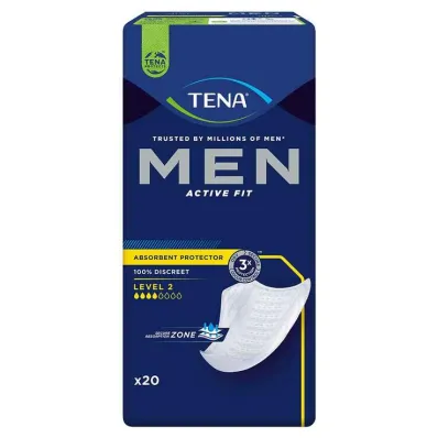 TENA® MEN ACTIVE FIT Assorbenti per incontinenza livello 2, 20 pezzi TENA® MEN ACTIVE FIT Assorbenti per incontinenza livello 2, 20 pezzi