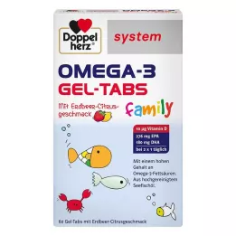 DOPPELHERZ Omega-3 Gel-Tabs famiglia Erdb.Cit.system, 60 pz