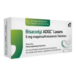 Bisacodyl ADGC® Laxans 5 mg compresse gastroresistenti, 20 pz