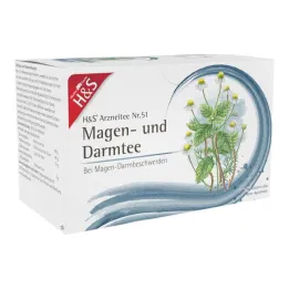 H&amp;S® bustine filtro tè stomaco e intestino, 20X2,0 g