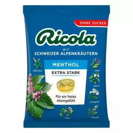 RICOLA o.Z. bag Caramelle extra forti al mentolo, 75 g