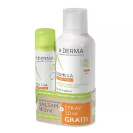 A-DERMA Promo-kit EXOMEGA CONTROL Balsam+Spray, 1 pz