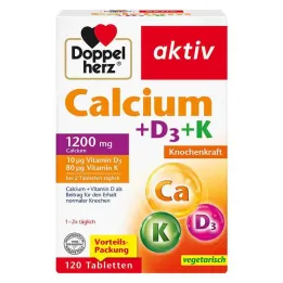 Compresse Doppelherz Calcio + D3 + K, 120 pezzi