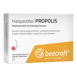 Beecraft Pastiglie per la gola Propoli, 30 pz